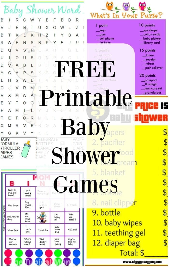 Free Printable Baby Shower Games The Typical Mom Unique Baby Shower 