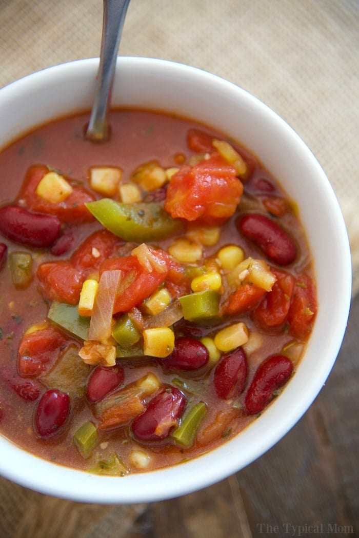 Easy 3 Bean Chili Recipe The Typical Mom