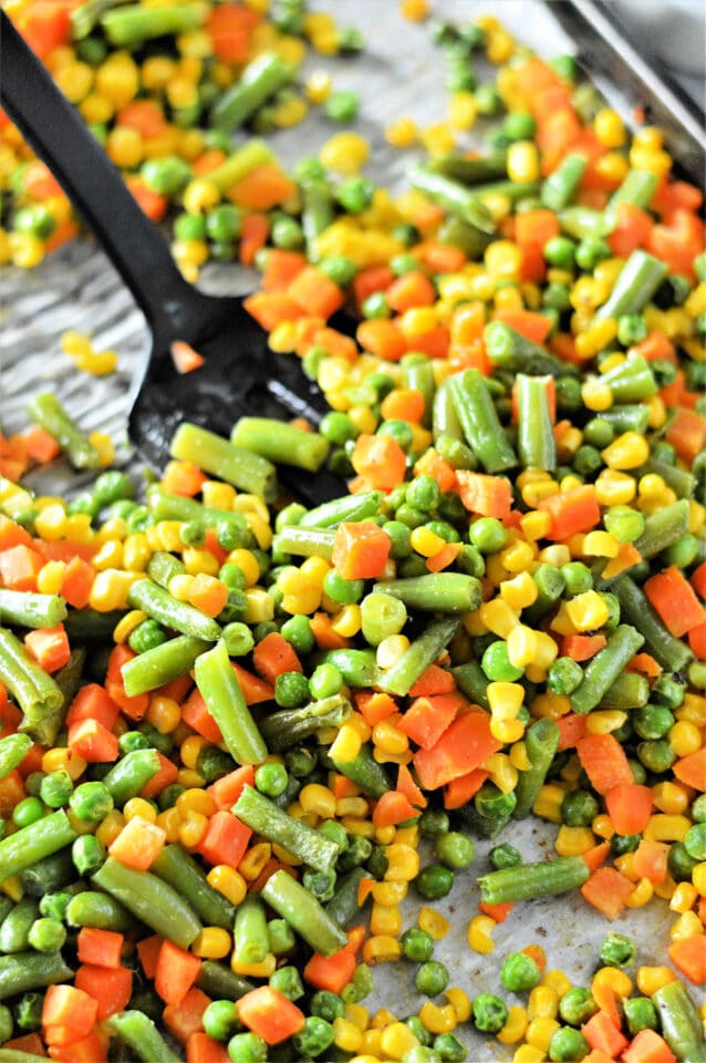 Cooking Roasting Frozen Vegetables In Oven To Tender