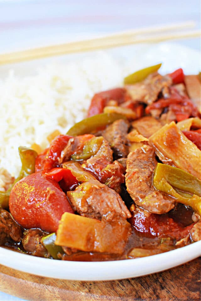 Slow Cooker Pepper Steak Crockpot Chinese Pepper Steak