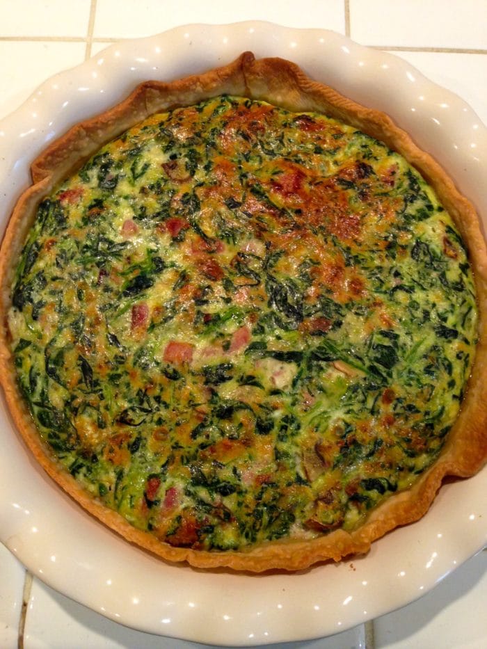 Easy Spinach Quiche Recipe no Mayonnaise