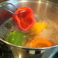 How to blanche peppers