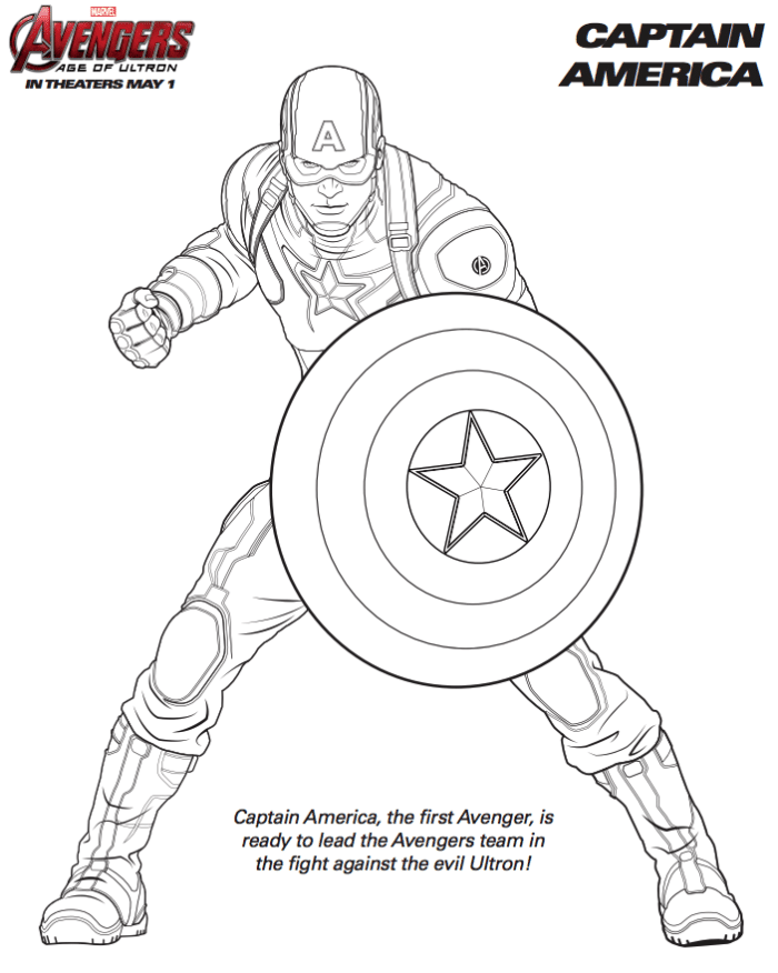 Printable Marvel Avengers Coloring Pages