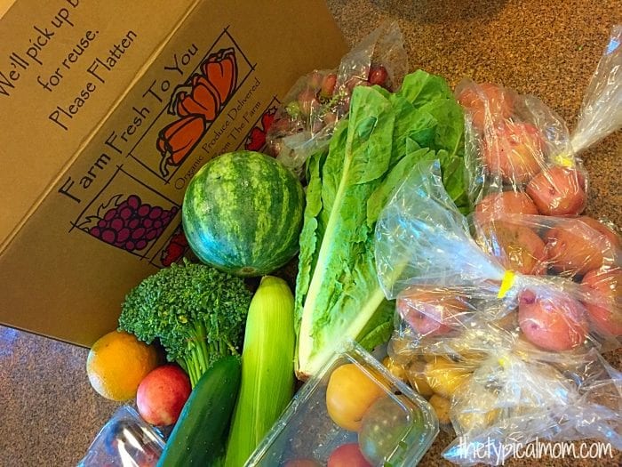 Fresh organic produce delivered right to your door.