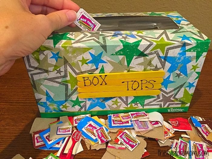 box tops for education container.