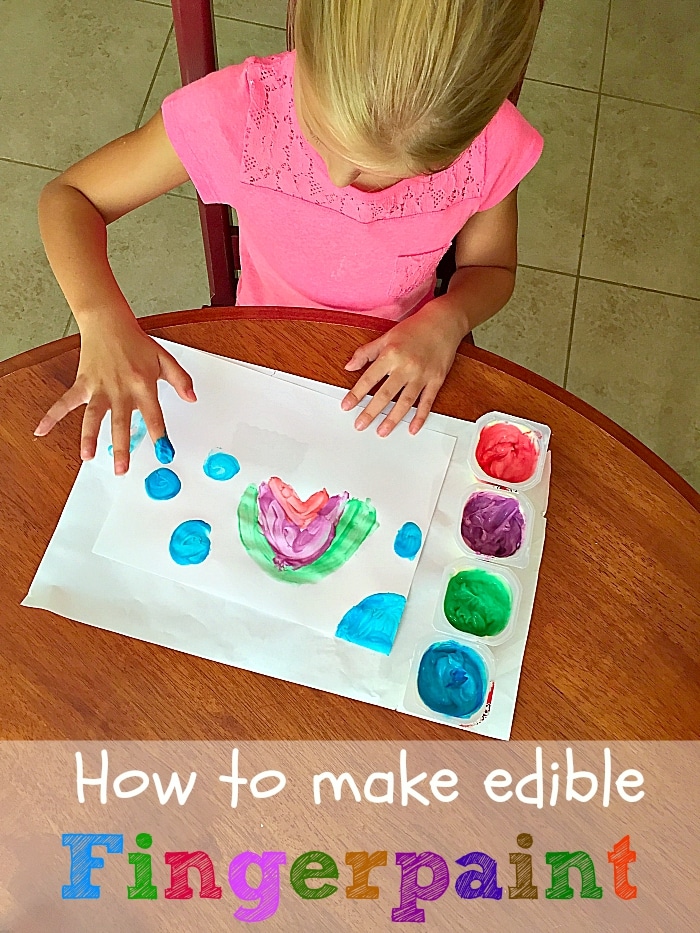 Edible Paint For Baby Finger Paint - Fun with Mama