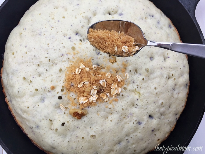 coffee cake in cast iron