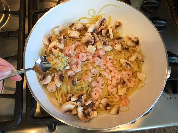 Easy seafood pasta recipe.