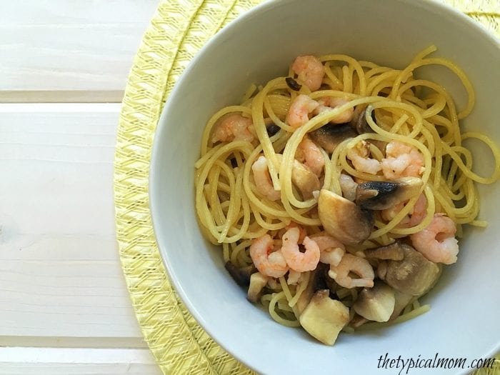Easy seafood pasta recipe.