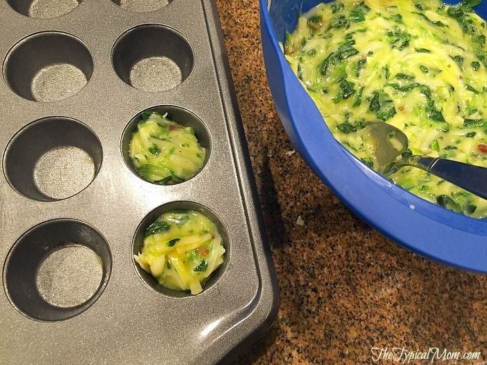 Crustless spinach quiche recipe