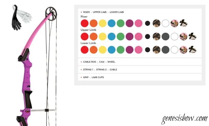 Customize your own archery set at genesisbow.com