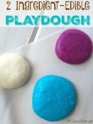 2 Item Edible Playdough Recipe - Marshmallow Edible Playdough