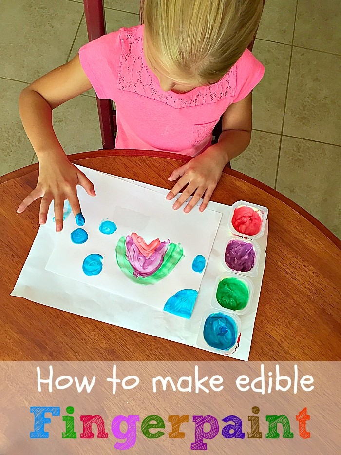 how to make edible fingerpaint