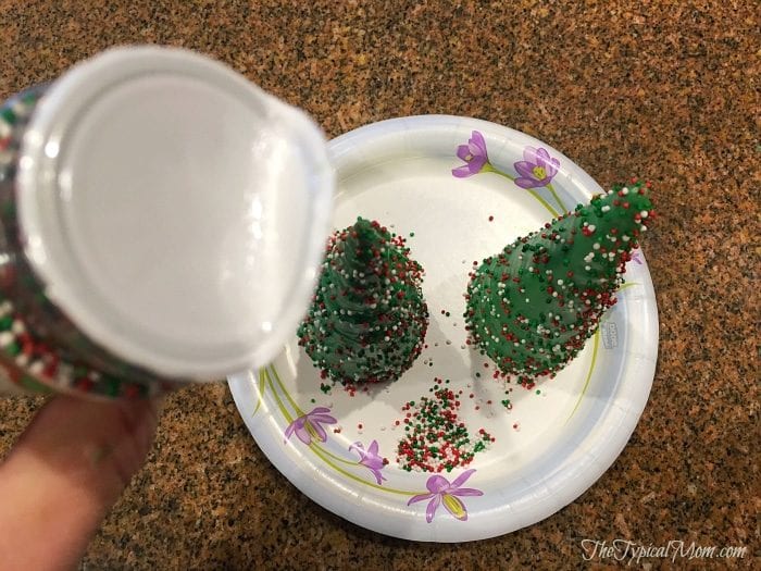 Christmas tree dessert