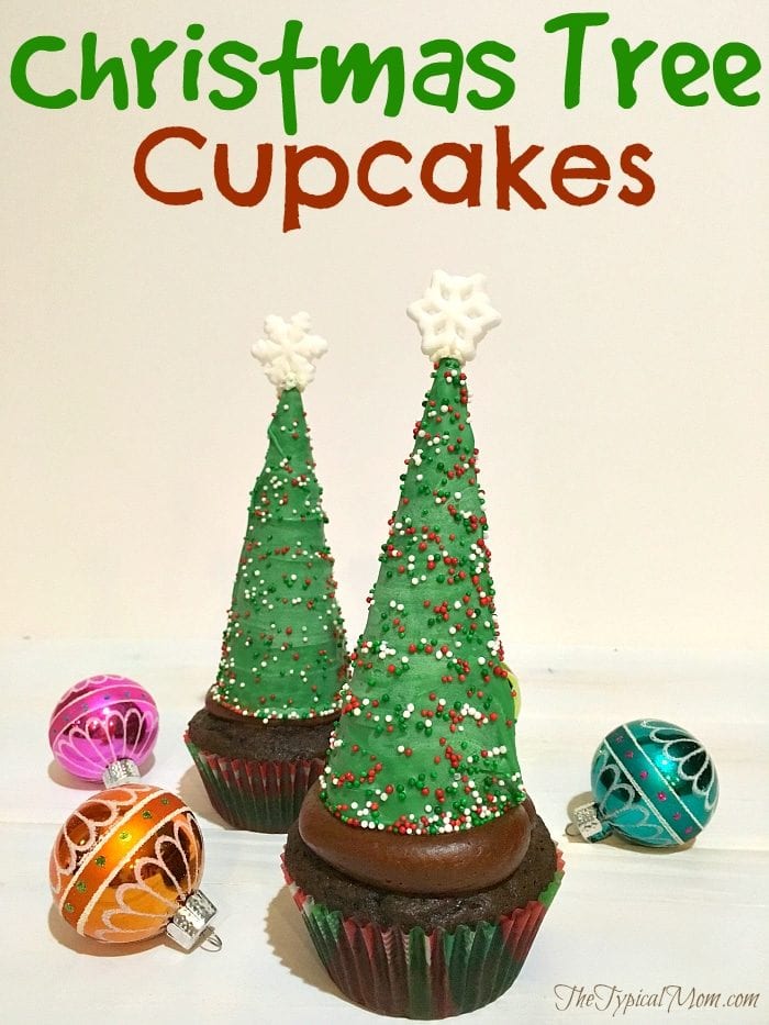 christmas tree cupcakes