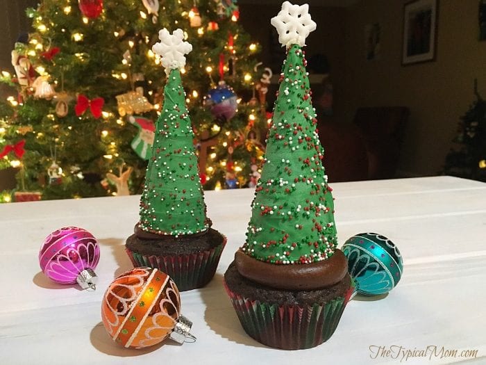  Christmas Tree cupcakes