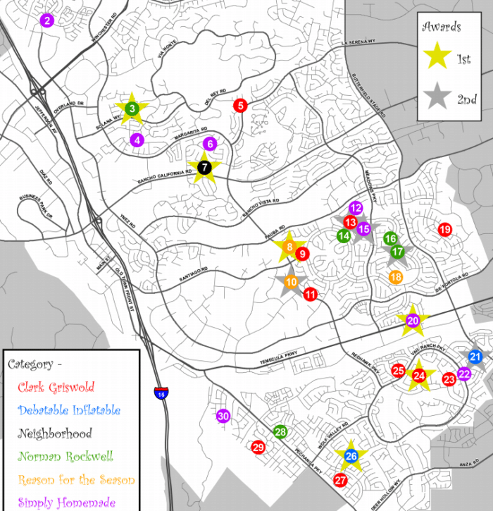 Christmas Lights Temecula Map · The Typical Mom