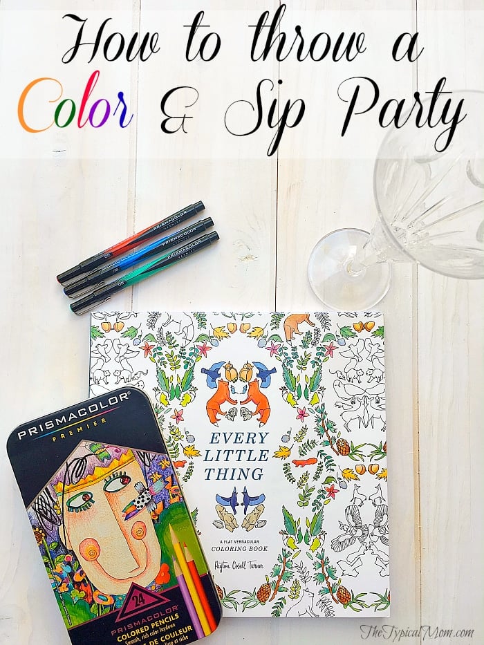 How to throw a color and sip party · The Typical Mom