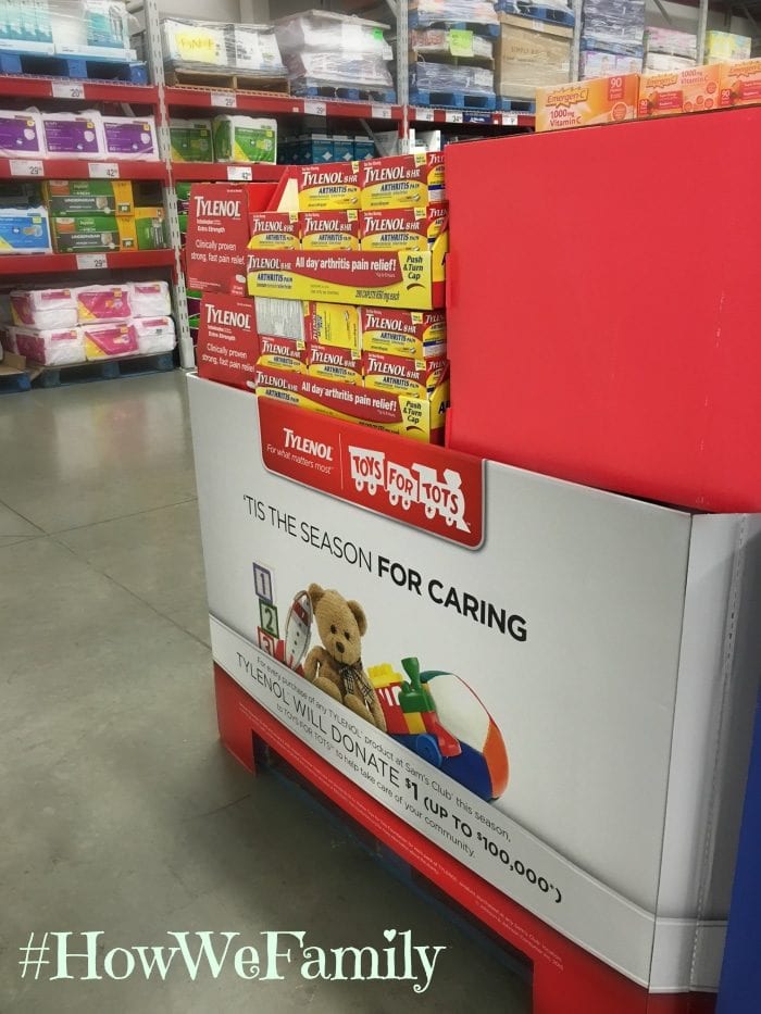 TOYS FOR TOTS and Tylenol at Sam's Club have heart · The Typical Mom