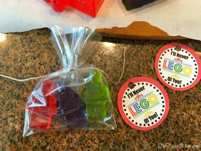 LEGO Valentine's Day tags