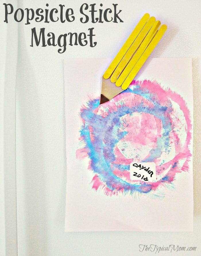 Popsicle stick magnet craft 