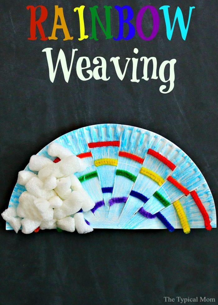 Paper Plate Rainbow Weaving Art · The Typical Mom