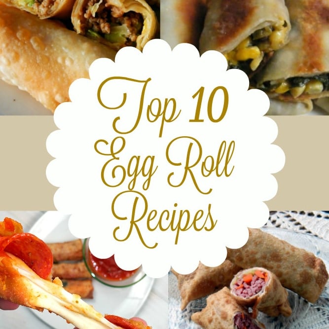 Recipes Using Egg Roll Wrappers - Non Traditional Egg Roll Filling