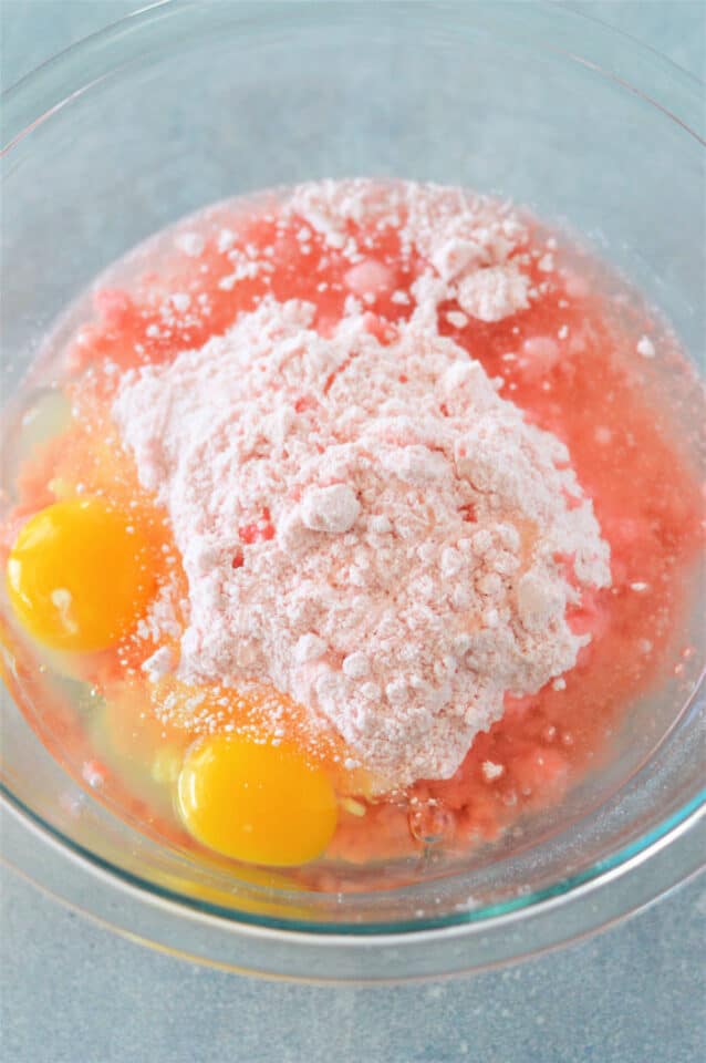 3 Ingredient Strawberry Cake Mix Cookies Pink Cookies Recipe