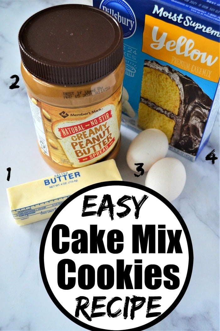 peanut butter cake mix cookies