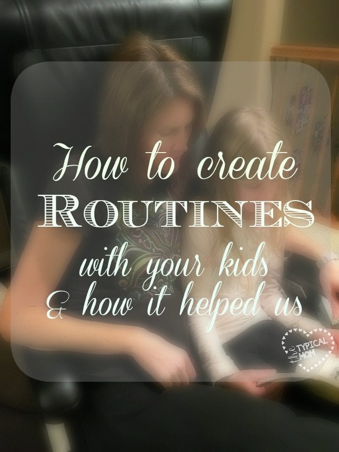 How to create routines with your kids early on and how it helped us parent multiple children...and save our sanity too!