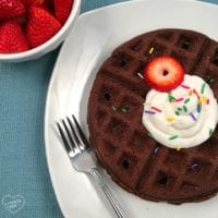 How to make brownie waffles