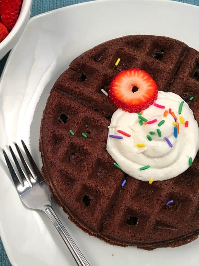 Waffles with Brownie Mix · The Typical Mom
