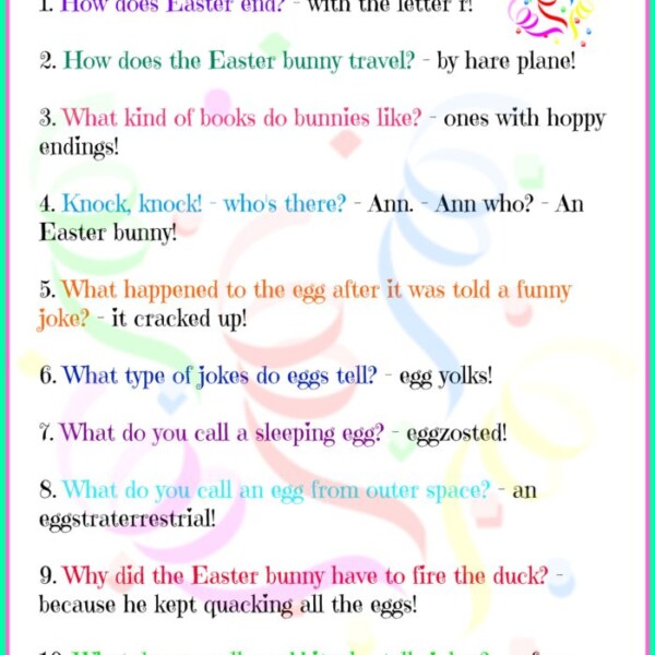 easter jokes for kids