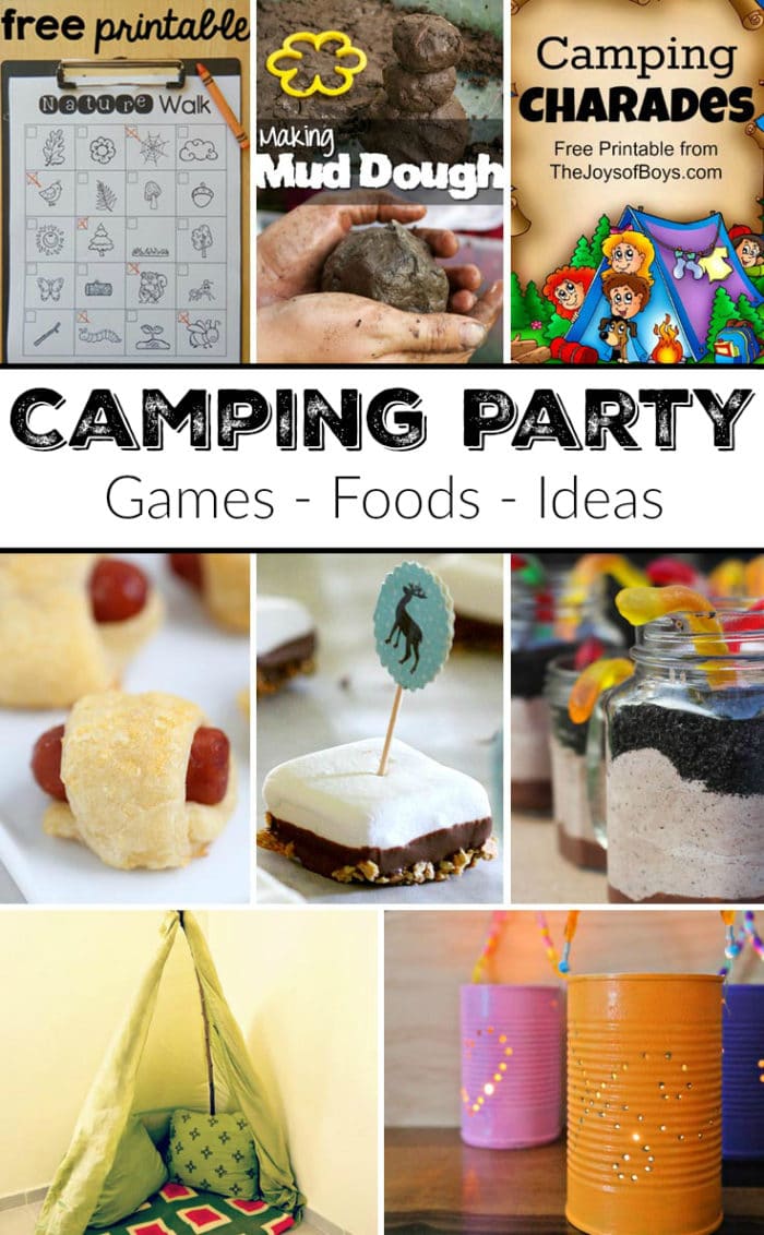 Girl And Boy Camping Themed Party Ideas The Typical Mom