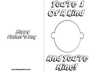 Free Printable Fathers Day Card (PDF)