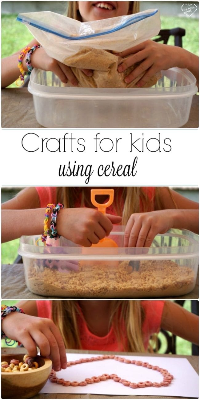 Edible Play Sand for Toddlers with Cheerios