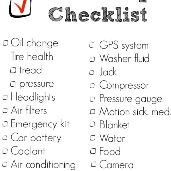 road trip checklist