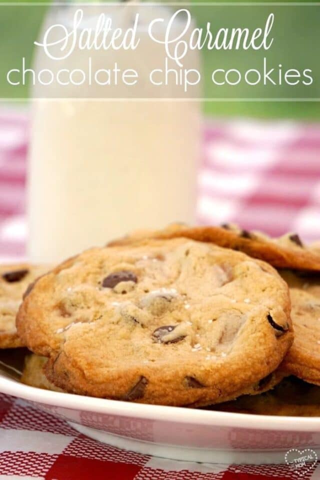 Salted Caramel Chocolate Chip Cookies for Two or a Dozen