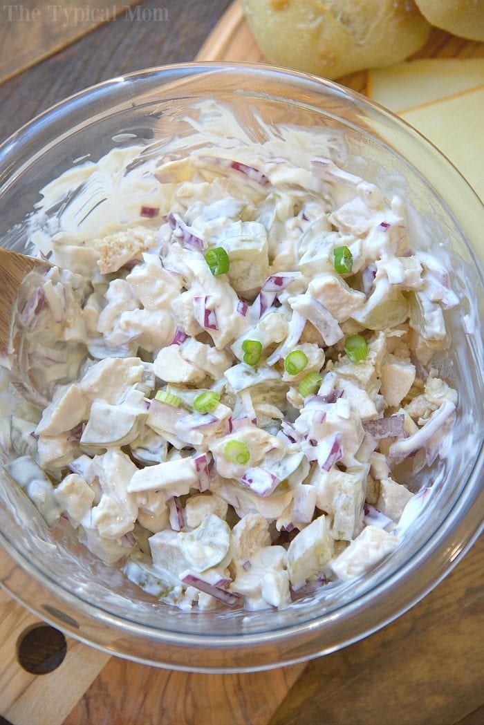 Easy Chicken Salad Sandwich Recipe · The Typical Mom 8563