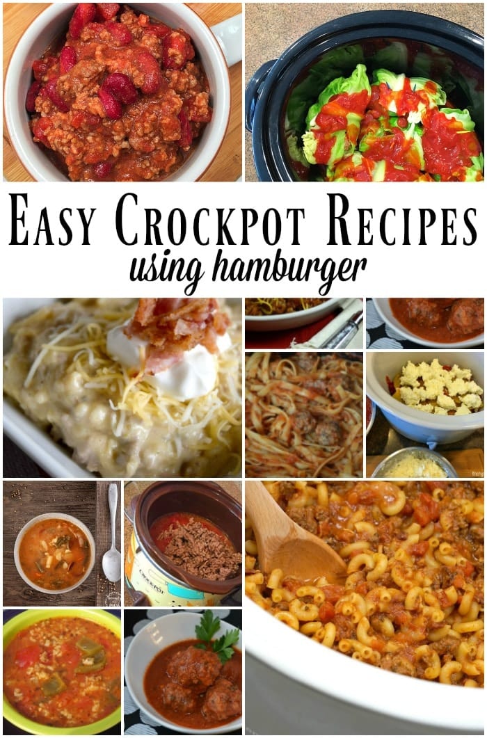 Easy Cheap Crockpot Hamburger Recipes · The Typical Mom