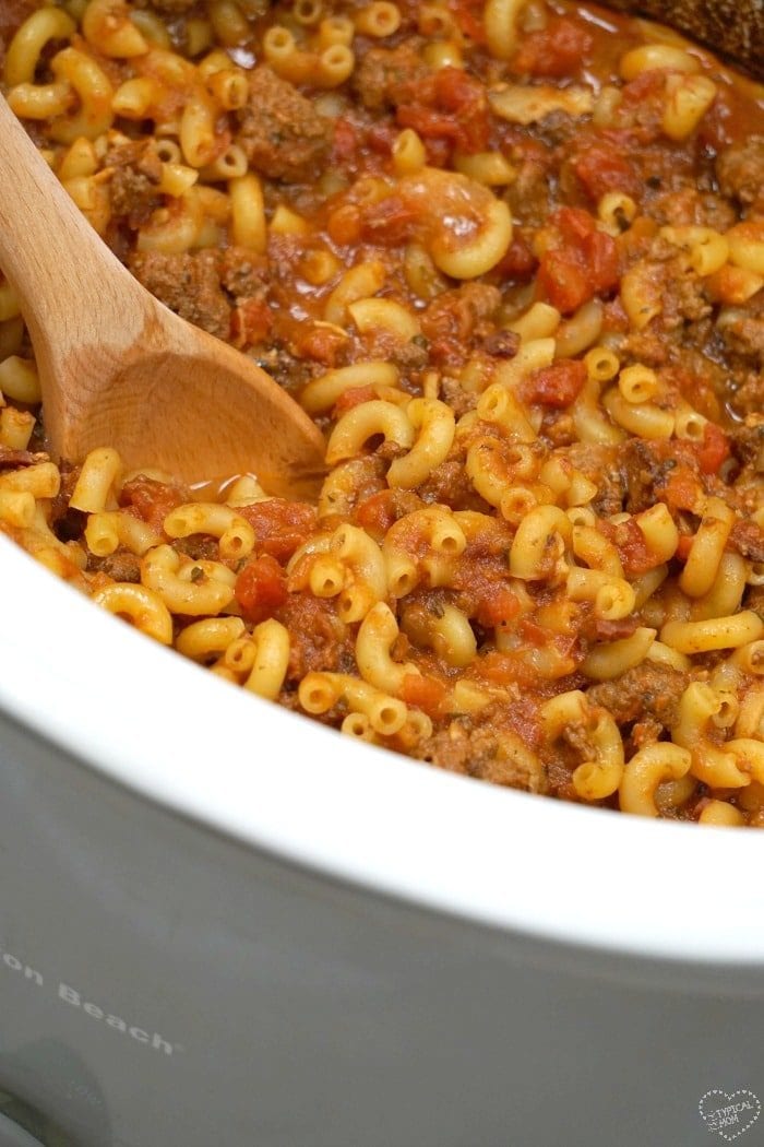 crockpot cheeseburger macaroni