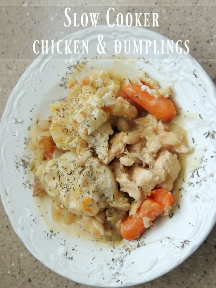 Slow Cooker Chicken and Dumplings {Super Easy!} - Belle of the Kitchen