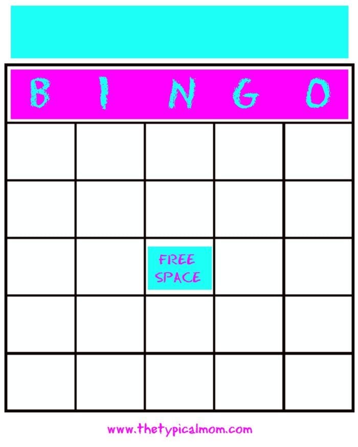 FREE Printable Back to School BINGO Game