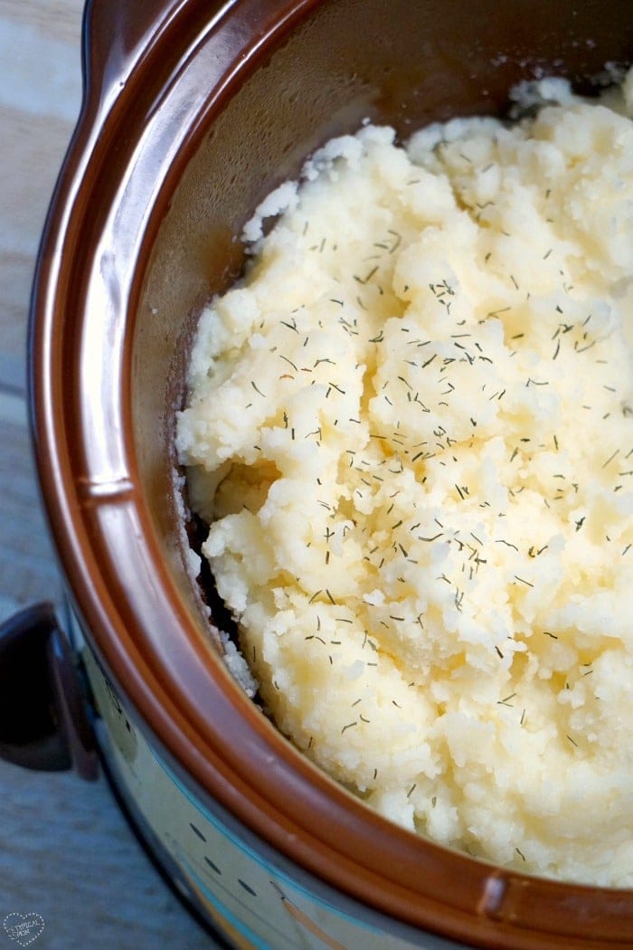 Crockpot Mashed Potatoes in the Crock Express 