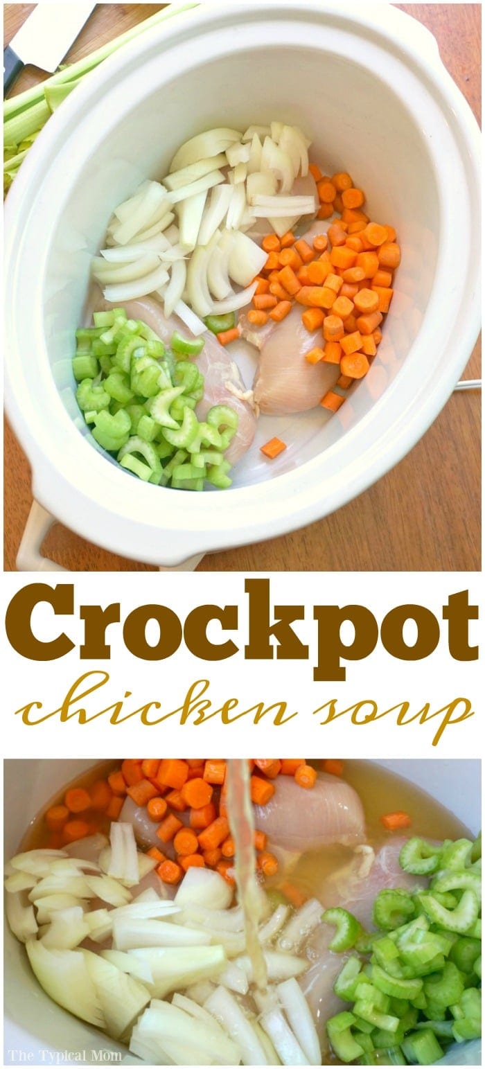 chicken soup in the crockpot