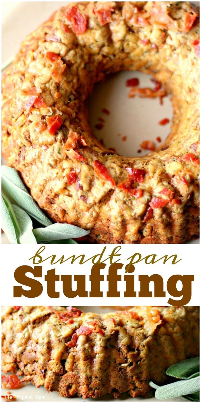 Bundt Pan Stuffing Thanksgiving Stuffing in a Bundt Pan