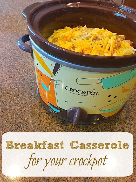 Easy Crockpot Breakfast Casserole Recipe · The Typical Mom