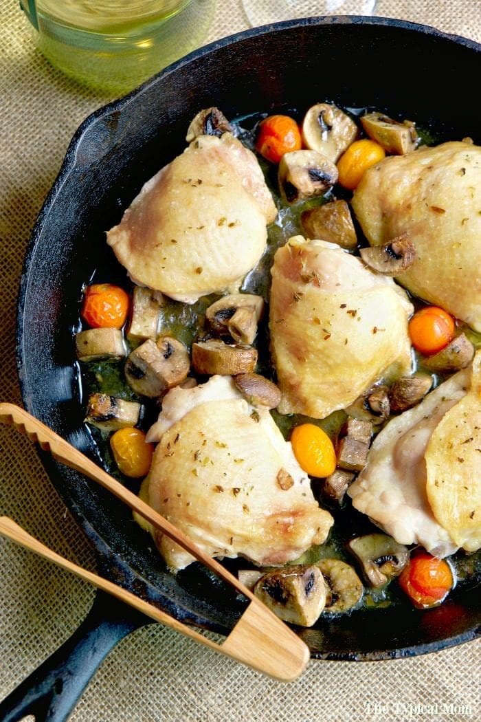 Baked Bone in Chicken Thighs · The Typical Mom