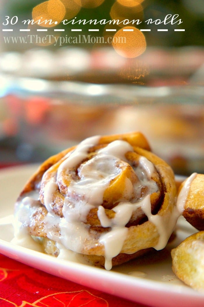 30 Minute Quick Cinnamon Rolls · The Typical Mom