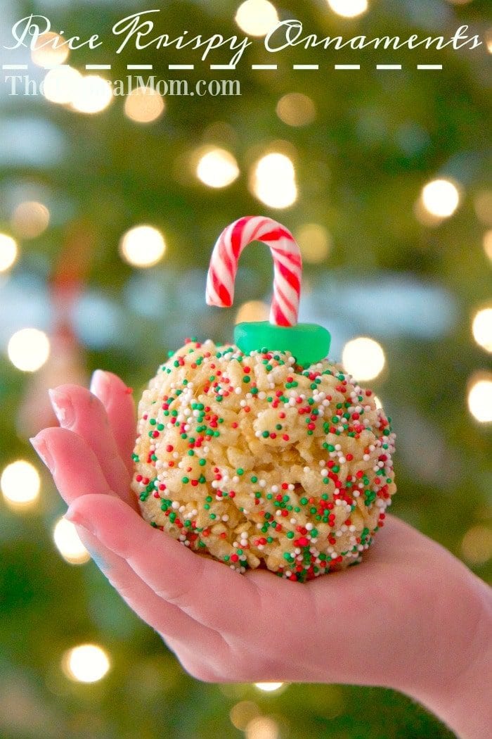 Rice Krispy Treat Ornaments - Edible Christmas Ornaments